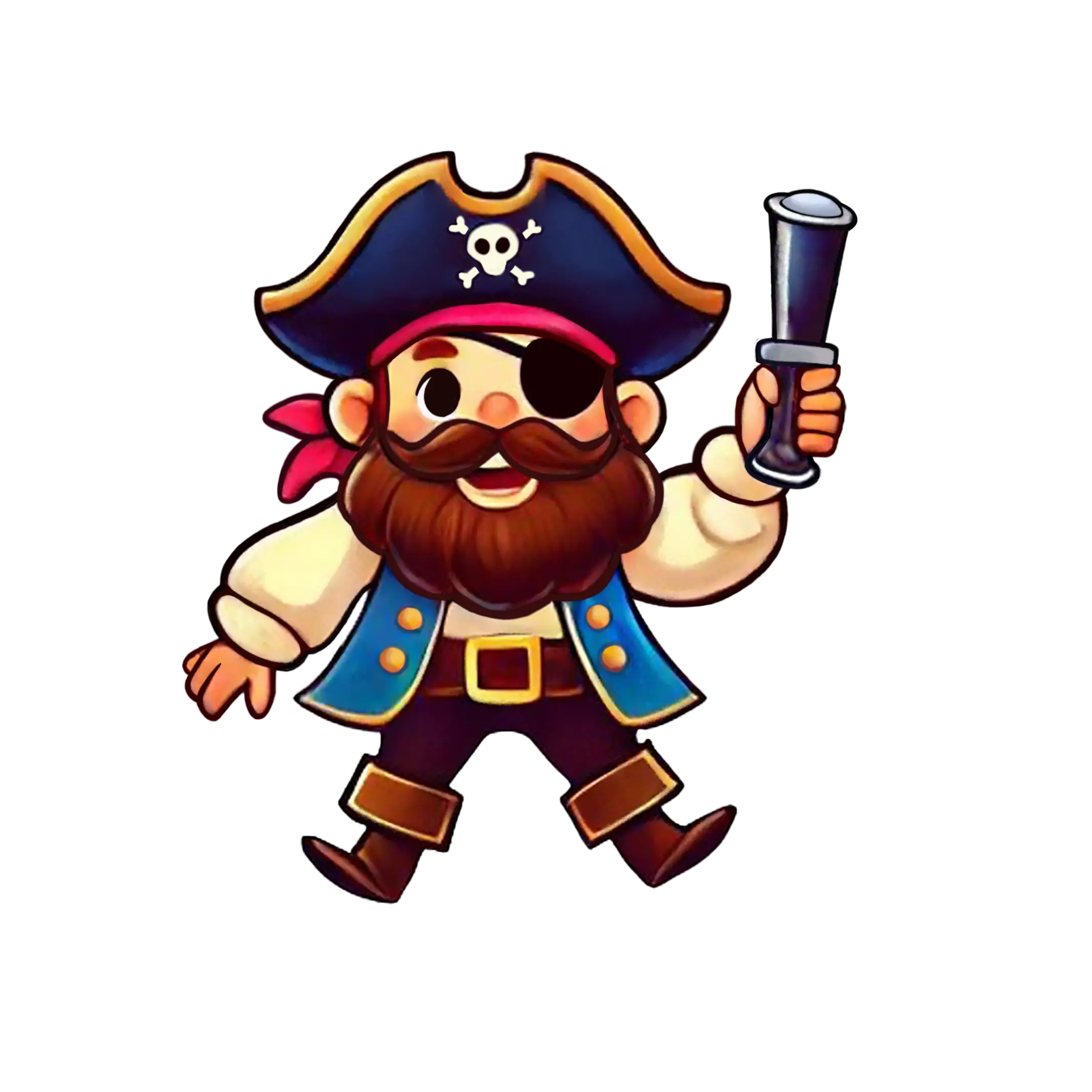 Cannon's Cove bearded pirate friend